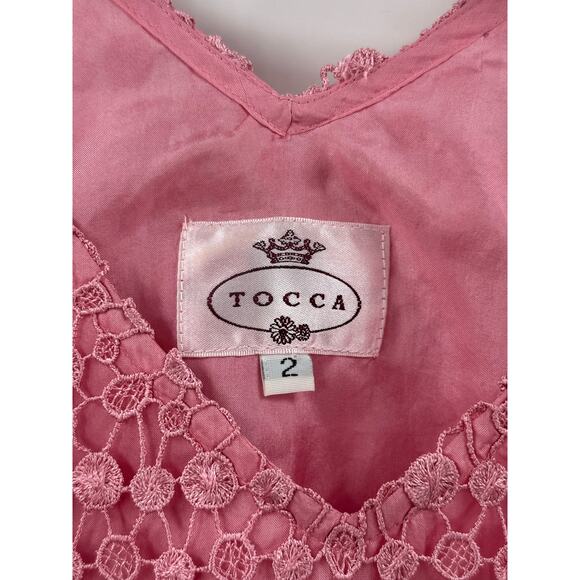 Y2K Tocca lace pink barbiecore tank top - Picture 4 of 5